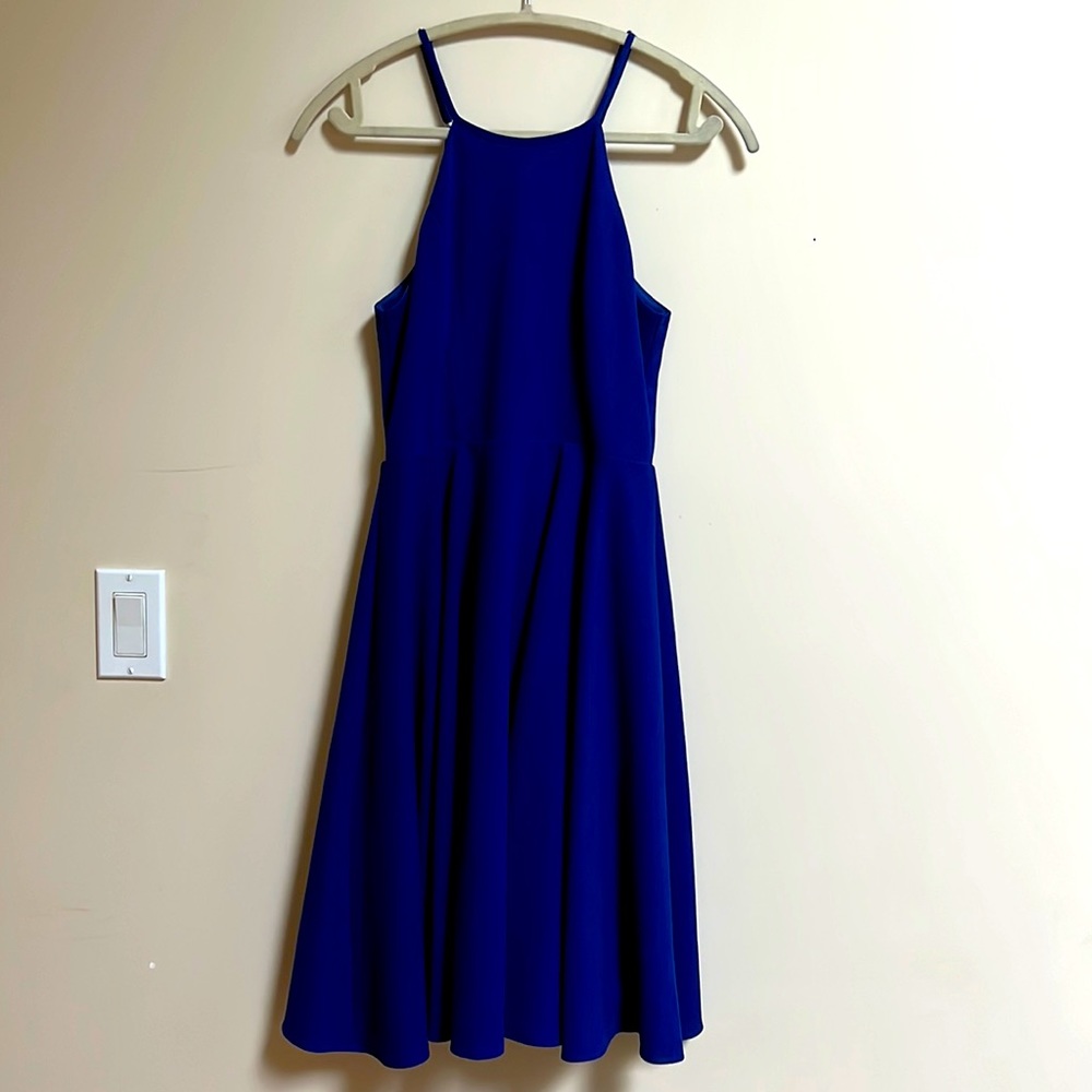 Lulu’s Irresistible Charm Blue Midi Dress. Size small.